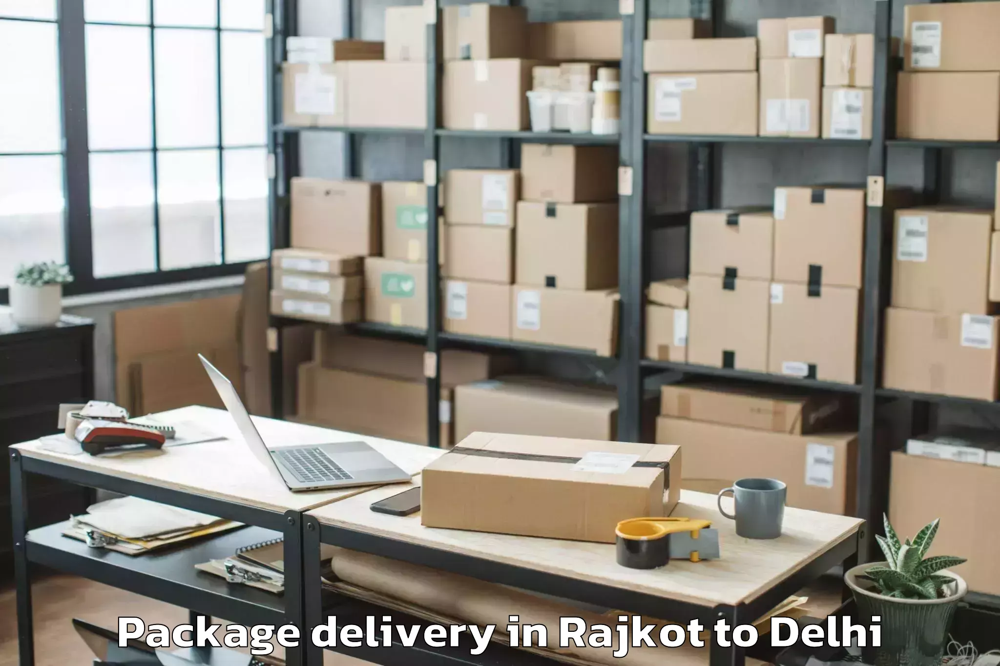 Quality Rajkot to Flatted Factory Complex Jhande Package Delivery